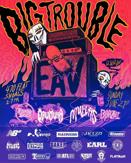 Big Trouble EAV event poster